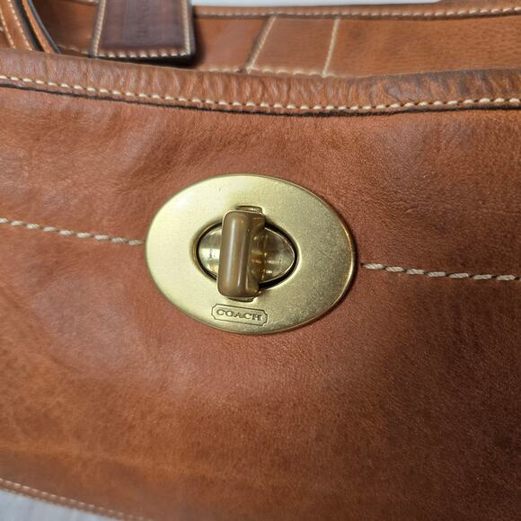 VTG Coach Vintage Legacy Ergo Bag Vachetta Leather RARE 11010 - Picture 3 of 9